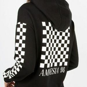 Bluenotes black and checkered hoodie